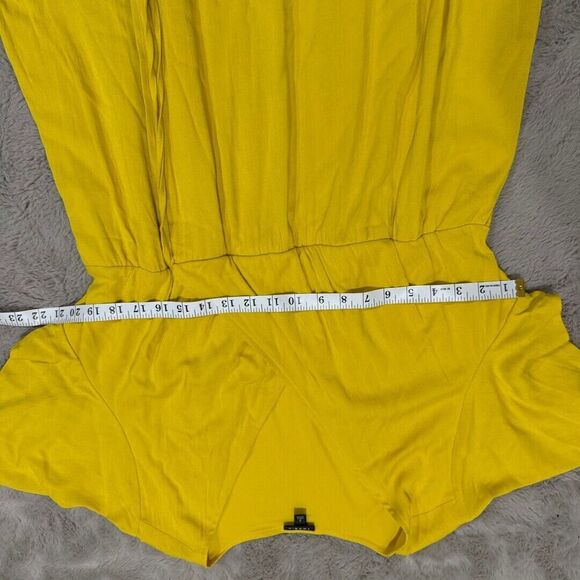 Torrid Maxi Rayon‎ Slub Surplice Wrap Dress Sulphur Plus Size 2X Boho Relax - Picture 11 of 13